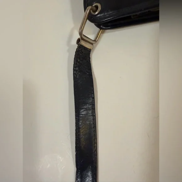 Dior Vintage Canvas Logo and Blue Leather Bag EUC Including 2 Pouches - Picture 11 of 15